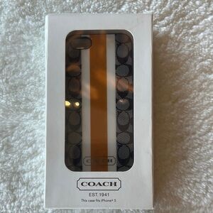 New in box. Coach iPhone 5 case